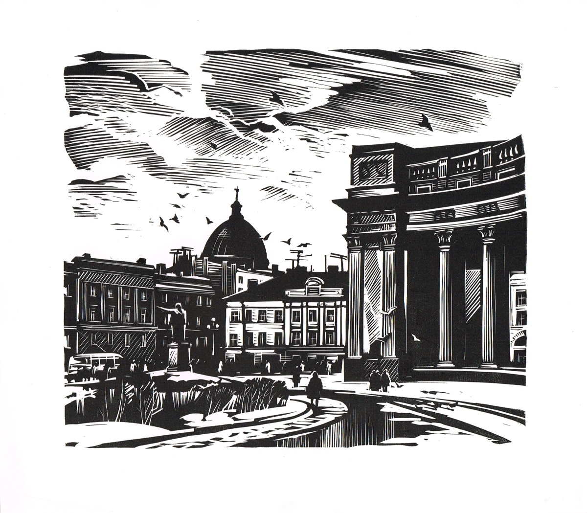 Санкт петербург в графике Санкт петербург в графике