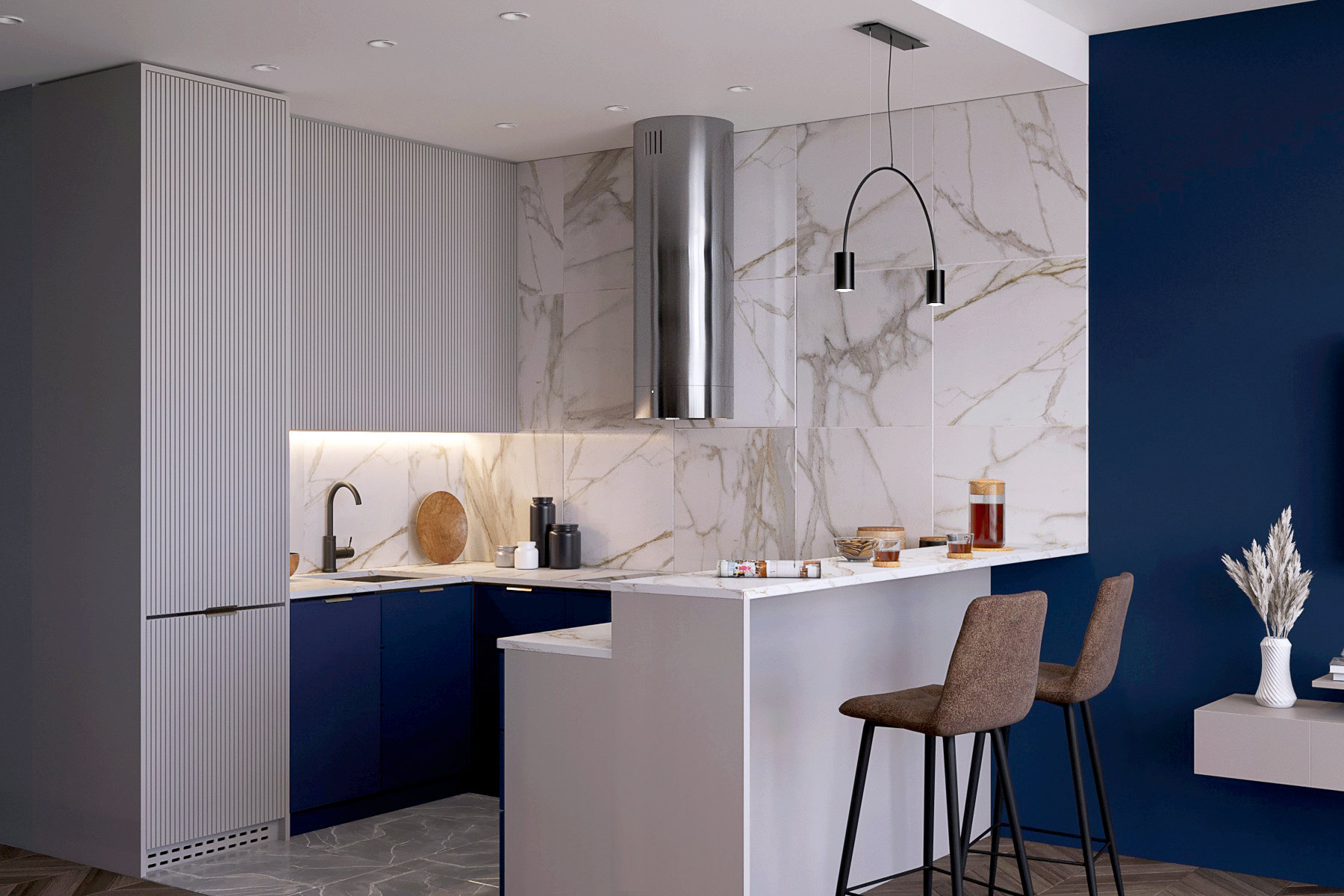 Проект квартиры-студии 54 кв.