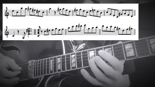 jazz blues solo transcription (Pasquale Grasso cover)
