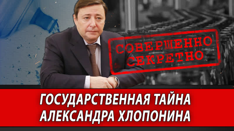 ГОСУДАРСТВЕННАЯ ТАЙНА АЛЕКСАНДРА ХЛОПОНИНА, Журналистские