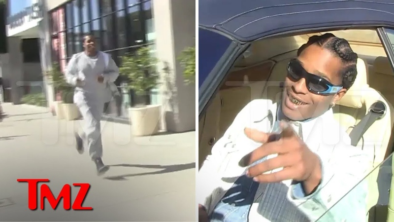 A AP Rocky Jogging and Chatting, Still Working On New Album, TMZ