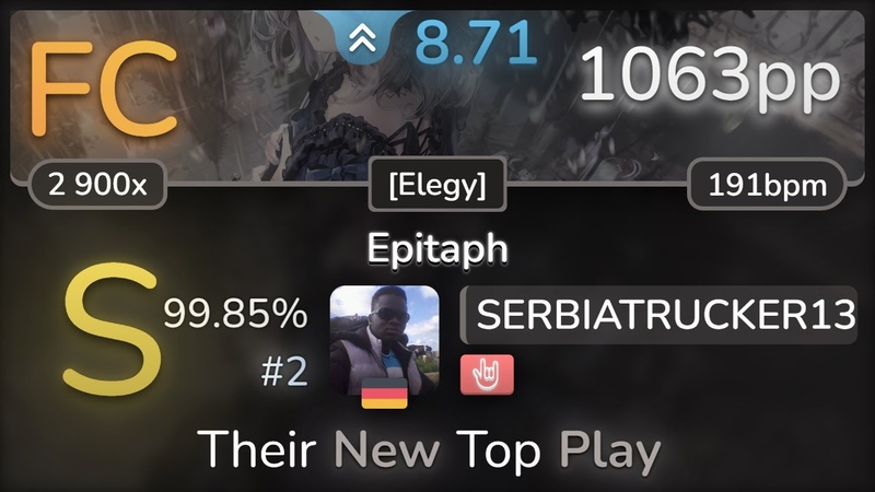8. 7 SERBIATRUCKER13, TEARS OF TRAGEDY Epitaph Elegy + HR FC, 2, 1063pp
