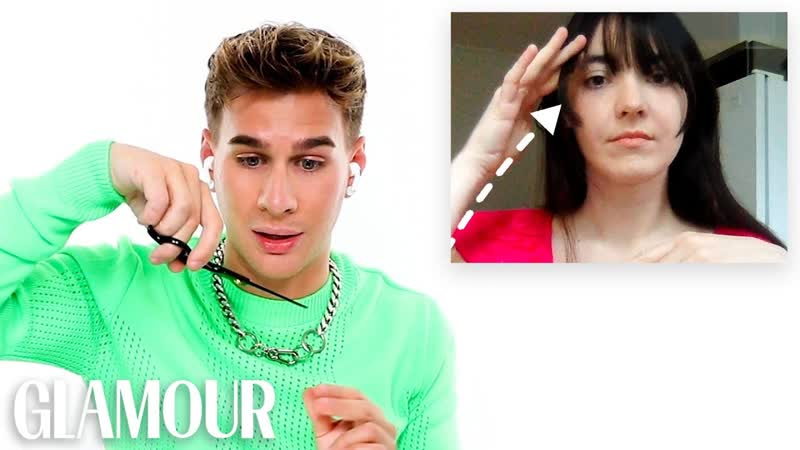 Hairstylist Brad Mondo Shows 3 Women How To Trim Their Own Bangs,