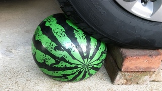 Crushing Crunchy & Soft Things by Car! EXPERIMENT: WATERMELON (Ball)VS CAR