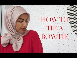HOW TO tie a BOWTIE hijab style -  [Thehijabstylist.]