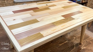 Evaluating small pieces of wood and Making a coffee table Diy