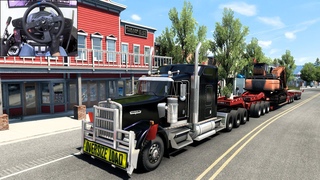 Straight Piped Kenworth W900 - American Truck Simulator | Thrustmaster T300RS