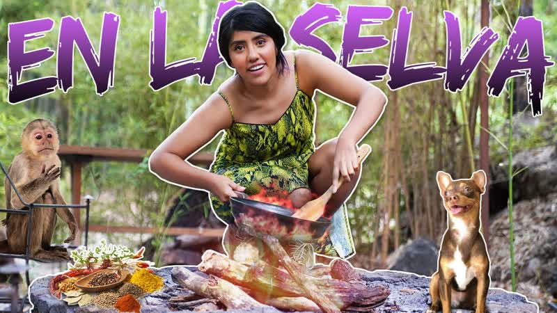 COCINANDO HOT CAKES EN LA SELVA , KAREN POLINESIA MUSAS LOS
