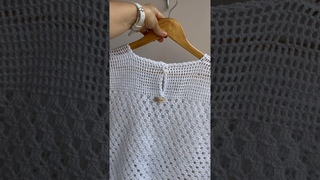 Blusa de crochê em ponto pipoca ! Bonito fantasia em crochê ! Ponto sanfona em crochê !