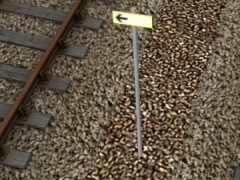 UK Railsign - Speed Warning Direction (Left, Small)